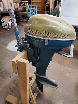 Vintage 1954 Scott Atwater 5 HP Bail-O-Matic Outboard Boat Motor • $285.66