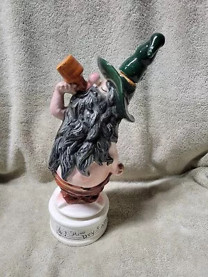 Vintage How Dry I Am Music Decanter Moonshine Man Mountain Dew Gnome Music Box  • $44.99