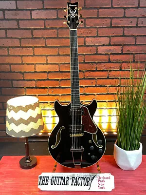 Ibanez Artcore Expressionist AMH90 Hollowbody Electric Guitar Black • $549.95