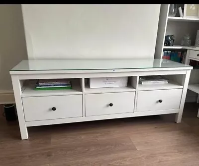 IKEA Hemnes TV Bench / Unit With Drawers White • £20