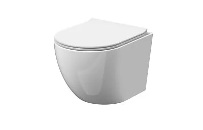 £151.19 • Buy Rimless Wall Hung Toilet Pan, Seat & GROHE 1.13m Concealed Cistern Frame WC