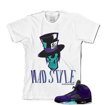 Tee To Match Air Jordan Retro 5 Alternate Grape Sneakers. Mad Style Tee  • $24