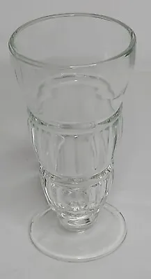 Old Fashioned Clear Glass Milk Shake Cup 6.75  Tall Heavy Duty 3.5  Wide • $9.92