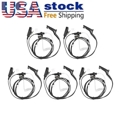 5x Mic Earpiece Headset PTT For APX7000 APX6000 XPR6550 XPR7350e XPR7550e Radio • $59.90