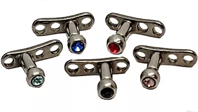 £4.99 • Buy Surface Skin Micro Dermal 2mm Ball Gem Tops & Titanium Anchor Base Foot Piercing