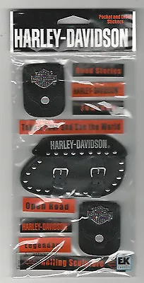 Harley Davidson LEATHER POCKETS 3D Stickers Motorcycle • $12.99