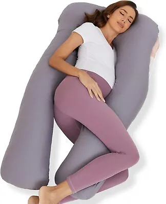 $29.99 • Buy Pregnancy U Shaped Full  Pillow With Removable Cover  Maternity Support 57x31 In