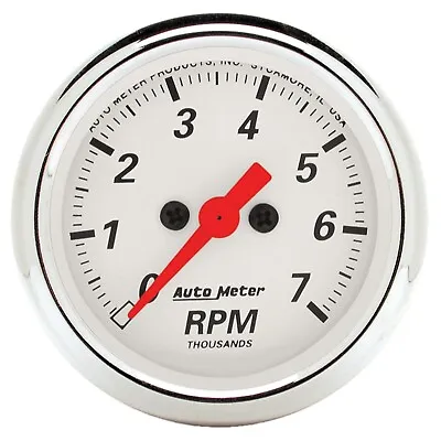 Autometer 1397 Arctic White Electric Tach. 2 1/16  7000 Rpm • $181.10