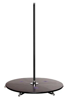 $789.99 • Buy XPole X-STAGE Lite 45mm Spinning Static Dance Exercise X Pole Podium Set Black