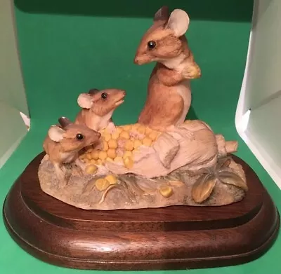 £89 • Buy Rare Vintage Border Fine Arts Mice On Sweetcorn By Ray Ayres 1980