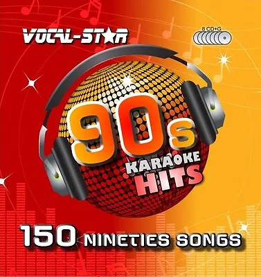 £17.99 • Buy Vocal-Star 90s Decades Songs Karaoke Disc Pack Cd+G Cdg 8 Discs 150 Songs