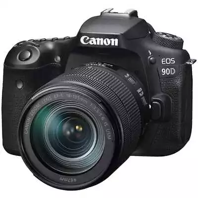 Canon EOS 90d Kit 18-135mm Is USM EF-S Black • $2374.76