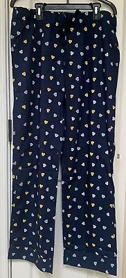NWT J CREW F Womens Conversation Hearts Drawstring Pajama Pants Size Small S 4-6 • $24.99