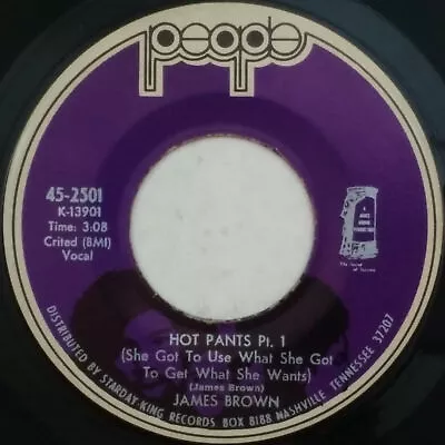 JAMES BROWN Hot Pants Pt. 1 / Pt. 2 & 3  452501 7  45rpm Vinyl VG Near+ • $5.99