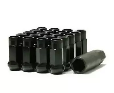 MUTEKI SR48 OPEN-END LUG NUTS 12x1.50 1.5 FOR ACURA/HONDA BLACK 20 Nuts E10 • $36.80