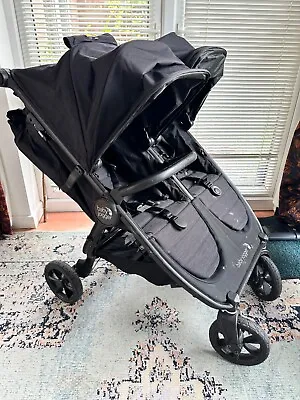 Baby Jogger City Mini GT2 Double Opulent Black All Terrain Pushchair • £350