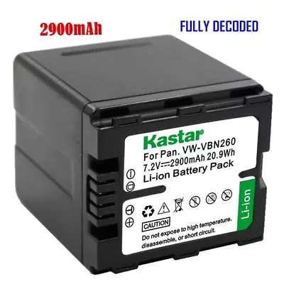 VW-VBN260 Battery For Panasonic HC-X800 X800GK X900 X900GK X900K X900M X900MGK • $16.29