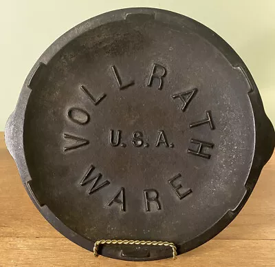 Very Rare Vintage/Antique Vollrath Cast Iron Dutch Oven Lid (only Lid) 10.5  • $150