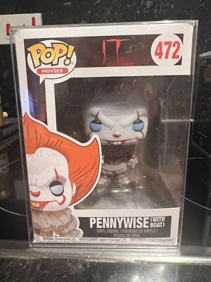 £7.99 • Buy Funko Pop Movies Figure IT Pennywise With Boat No 472 + Free Protector