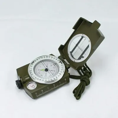 Pocket Military Army Geology Pro Compass Outdoor Hiking Camping Survivalist SOS • $19.99