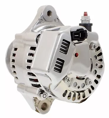 Premium Chrome Mini Alternator For Hot Rod Race Car 70 Amp 12 Volt 1 Wire Hookup • $149.95