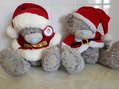 Me To You Tatty Teddy Grey Bear 2 X Santa Bears . Christmas • £27