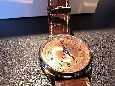 Montblanc Heritage (Minerva) GMT Watch Salmon • $1550