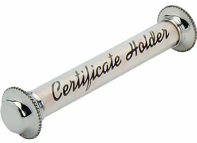 Pewter Ends Certificate Holder Birth Marriage Graduation Acrylic Tube • £34.99