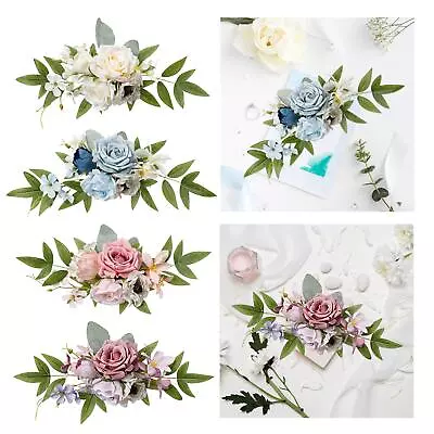 Church PEW Flowers Wedding Ceremony Aisle Vibrant Colors Artificial Rose Flowers • $17.11