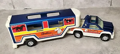 Vintage 1989 Nylint Stables Pressed Steel Truck And Transport Horse Trailer Read • $14.99