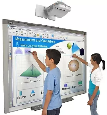 Smart Board SB685 With Epson BrightLink 696Ui Full HD 3LCD (1 Year Guarantee) • $1275