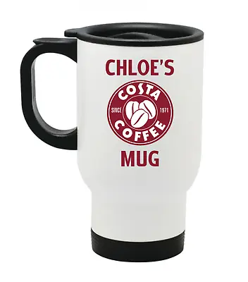 £14.99 • Buy Personalised Costa Coffee Thermal Travel Mug Cup Gift Christmas Birthday Mum Dad