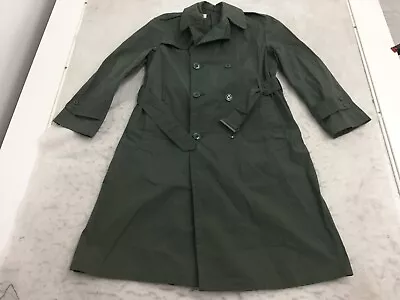 VTG US Military Men's Trench Coat Raincoat 8405-965-2153 Mens 38R Belted • $19.99