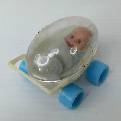 Vtg 70s Baby William Pierino El Greco Doll In Egg Pram Mini Bean Baby Unopened • $48.50