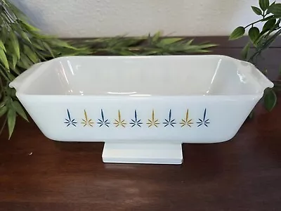 Vtg MCM Anchor Hawking Fire King CANDLE GLOW Milk Glass Casserole Ovenware READ • $8