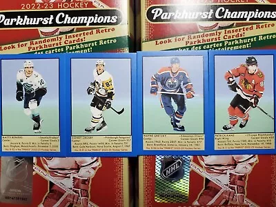 2022-23 Parkhurst Champions Hockey 51 Retro Parkie Mini Blue - YOU PICK  **** • $4.37