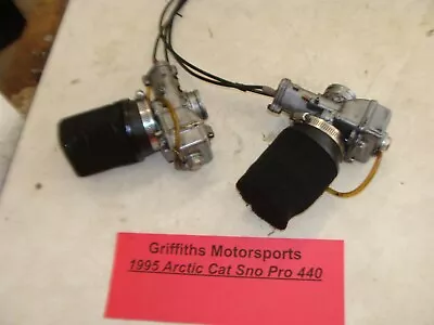 1995 ARCTIC CAT Sno Pro 440 L/C Zl? Zr? MIKUNI 36mm Flat Slide Carbs Carburetors • $288