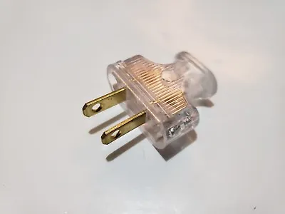 NEW Vintage Clear Antique Style Electrical Plug For Cloth Covered Wire Lamp Cord • $2.65