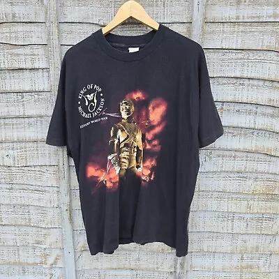 Vintage 90s Michael Jackson History Tour Band Single Stitch T Shirt 1996 XL • £99.99