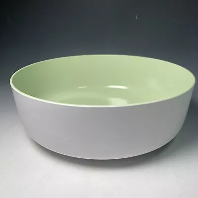 Large Pantone Universe Melamine Serving Or Fruit Bowl - 2 Tone Green & White • £18.95