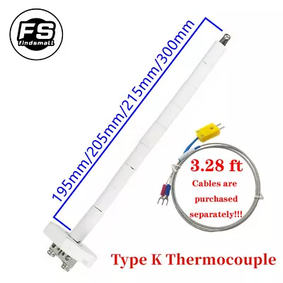 US NEW High Temperature Type K Thermocouple Core Ceramic Kiln Probe 2372°F • $10.99