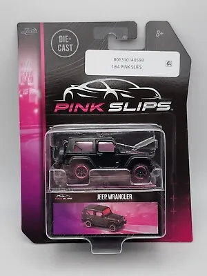 2023 Jada Majorette Pink Slips Jeep Wrangler Black 1:64 • $9