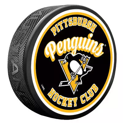 Pittsburgh Penguins Puck | Retro Script • $14.99