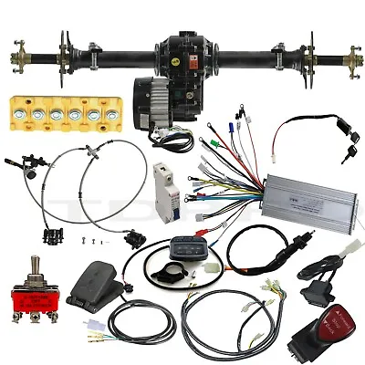 Go Kart Rear Axle Kit 48V 1000W Electric Differential Motor Tricycle Drift Trike • $169.45