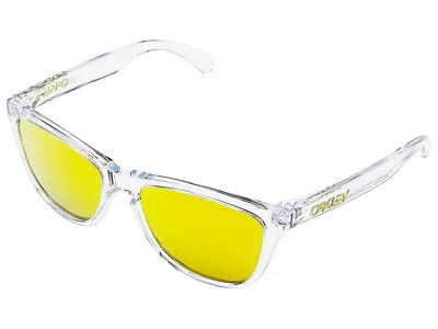 Oakley Frogskins Sunglasses OO9013-A4 Crystal Clear/24K Gold Iridium • $179.99