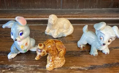  Vintage Collection Of 4 Wade Early Whimsies Rabbit Dog Seal Polar Bear  • £12