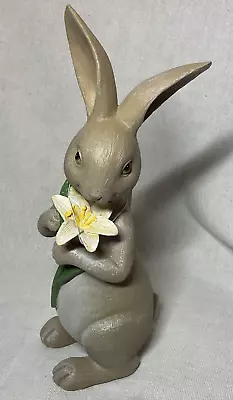 Martha Stewart Home EASTER Bunny Rabbit Holding A YELLOW Flower 12  NWT • $28.99