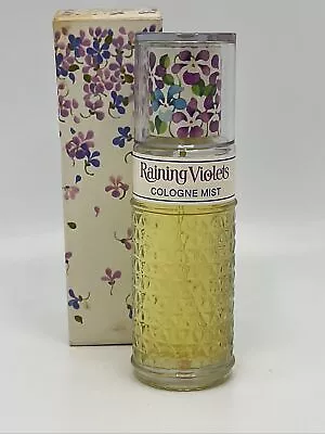 Vintage Avon Womens Raining Violets Cologne Perfume Spray 2 Oz New Old Stock • $30