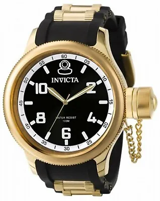 Brand New! Invicta 1436 Mens 18k Gold Stainless Steel Russian Diver Watch • £57.86