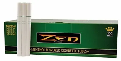 Zen Menthol 100mm Cigarette Tubes 200 Count Per Box (1-Box) • $9.79